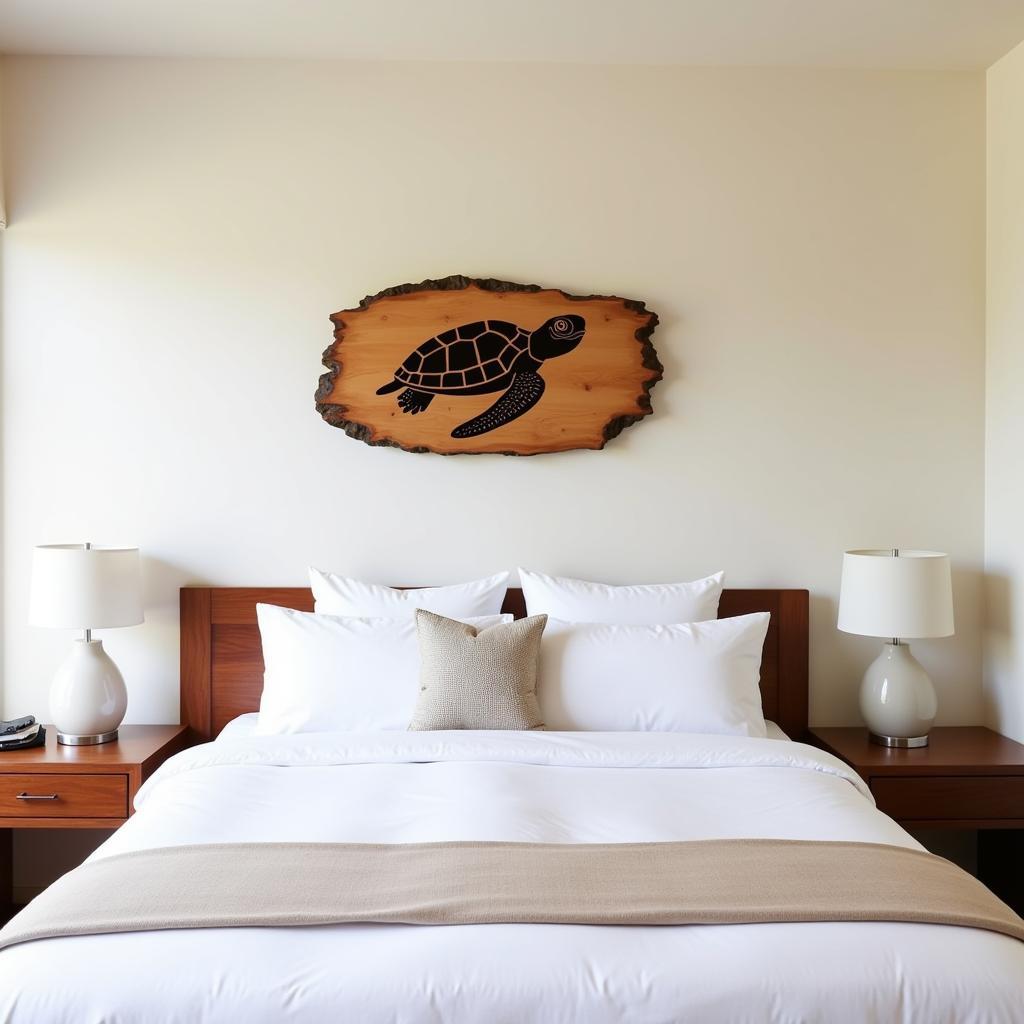 Hawaiian Wall Art Wood Above Bed