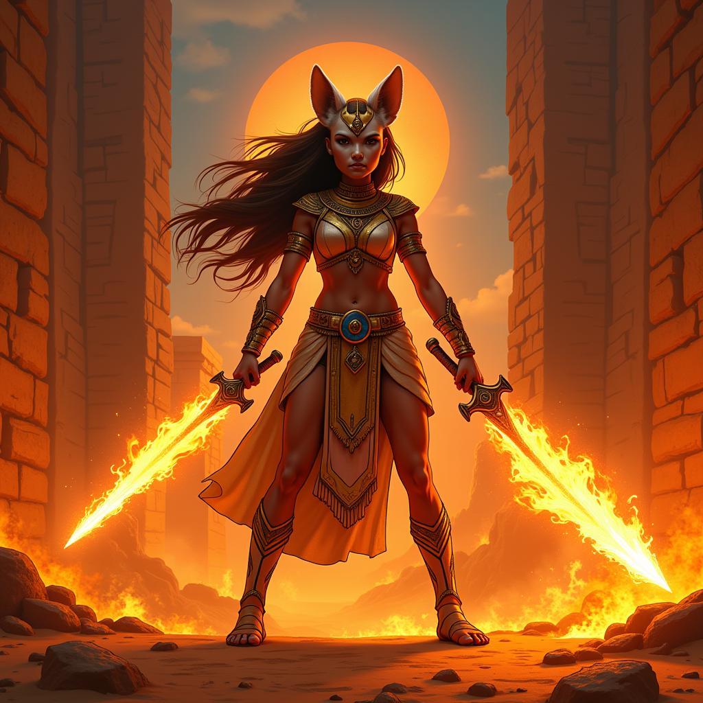 hazoret the fervent - nữ thần lửa thiêng của amonkhet