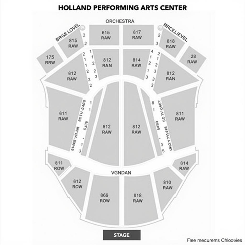 Holland Performing Arts Center Seating Chart