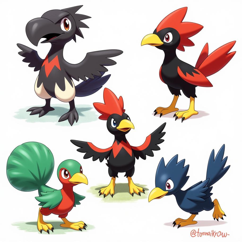 Honchkrow Alternate Art Styles