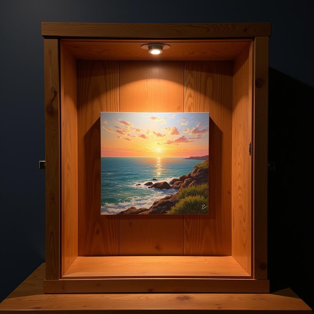 Display case for paintings