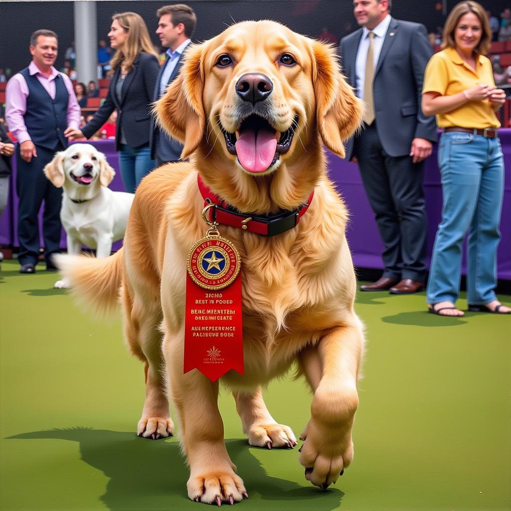 Award-winning artwork at the Houston Dog Show Art Contest