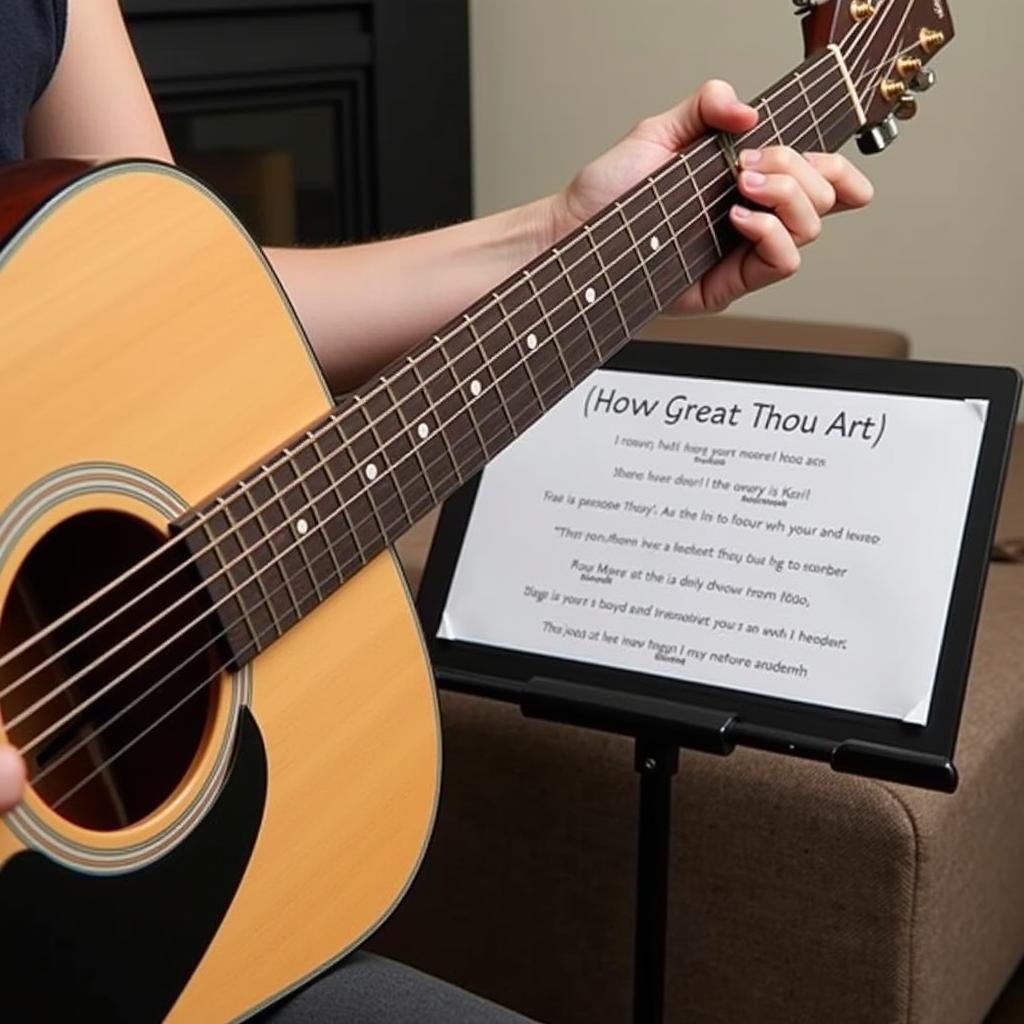 Guitar chords for How Great Thou Art