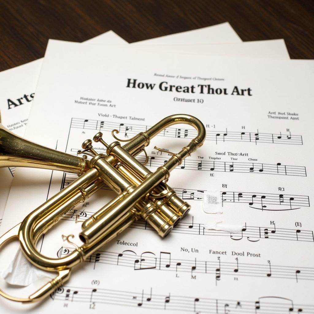 Trumpet Solo Sheet Music for How Great Thou Art