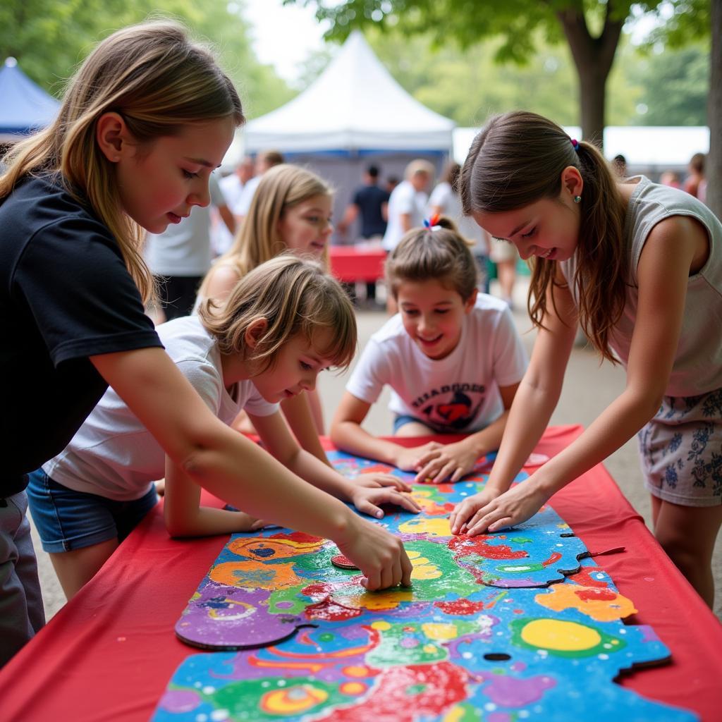 Interactive Art Installation at the Hudson Art Festival