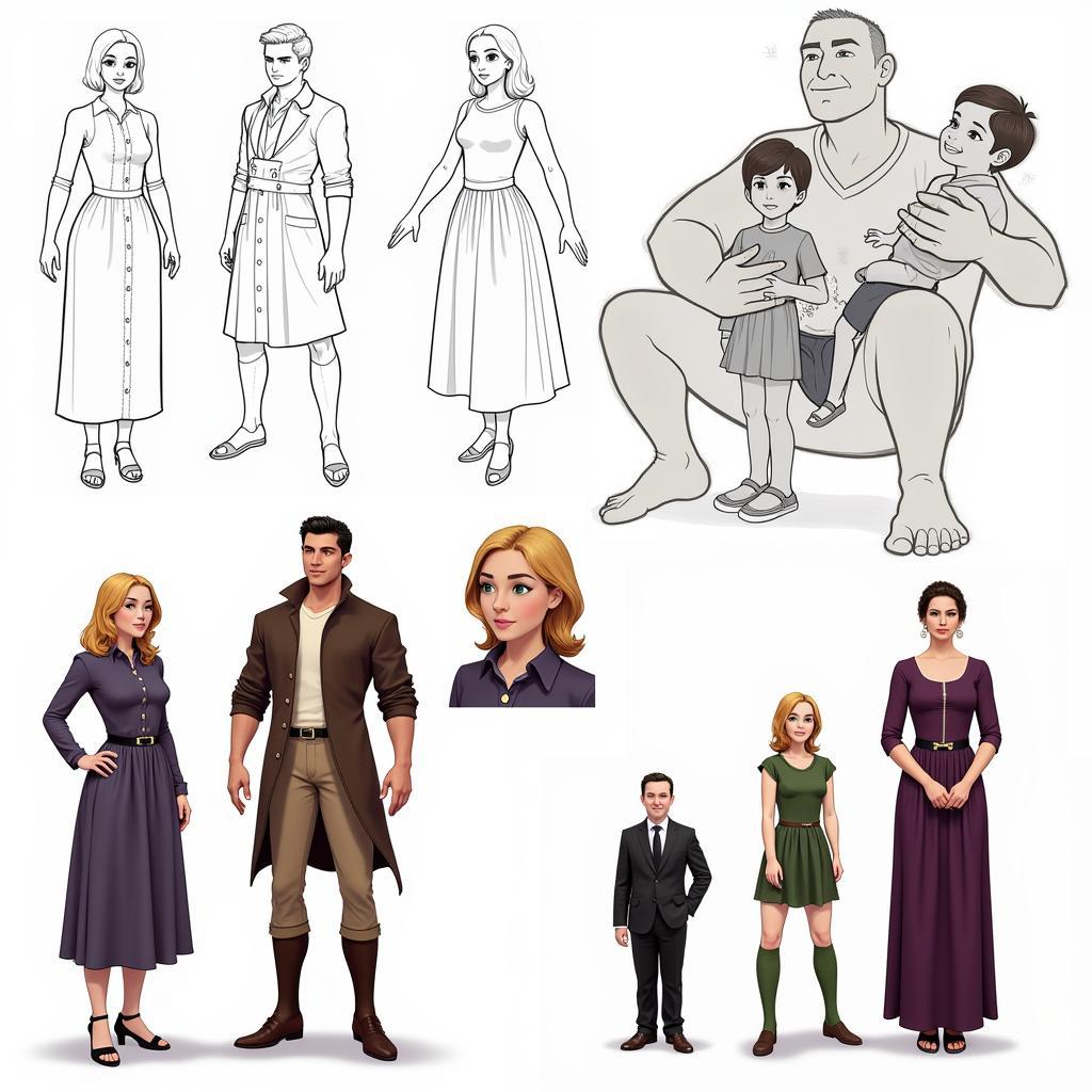 Incredibles Family Concept Art Exploration