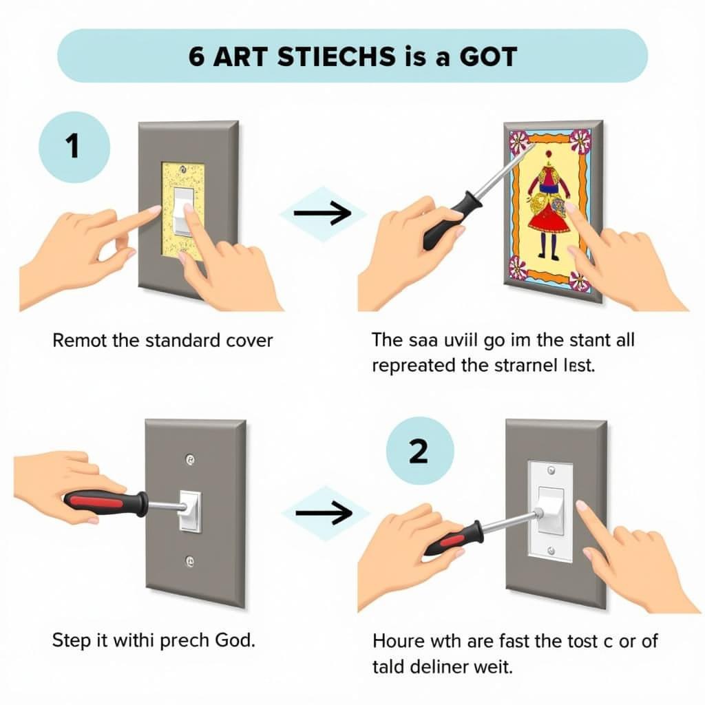 Easy Installation of Art Light Switch Covers