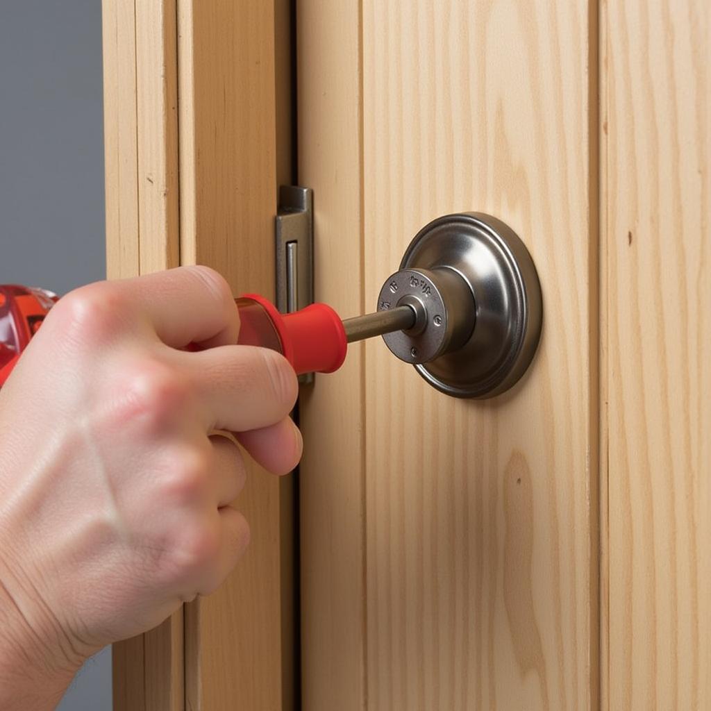 Installing an Arts and Crafts Door Knob