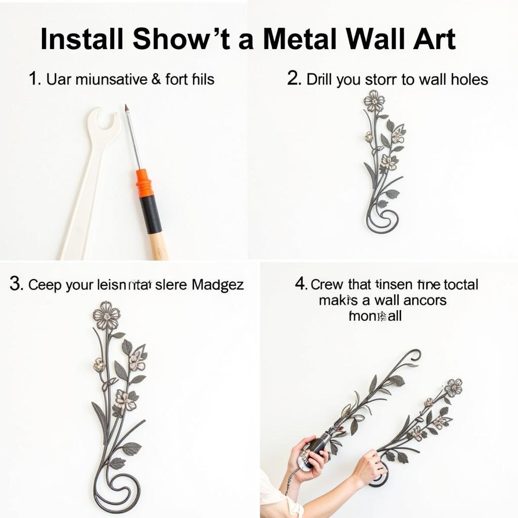 Installing Metal Wall Art on an Outdoor Wall