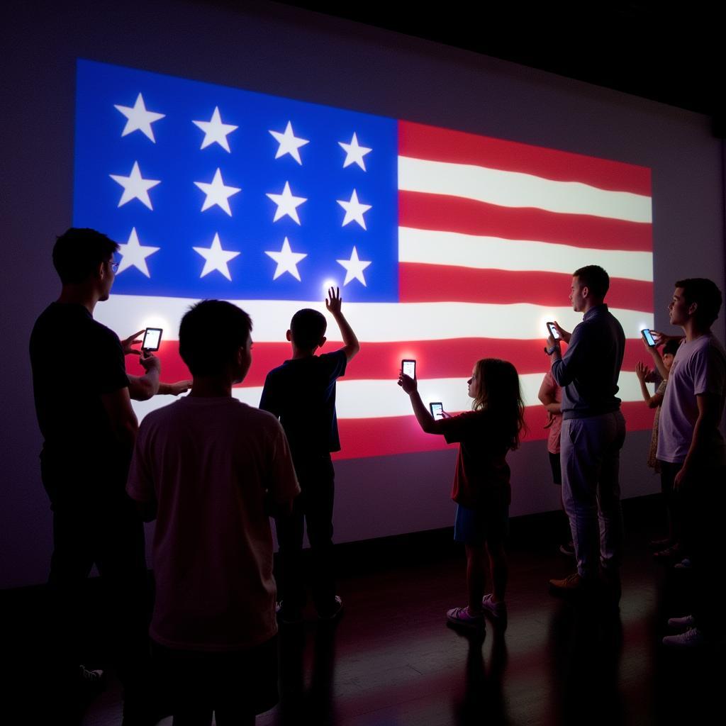 Interactive American Patriotic Art Installation