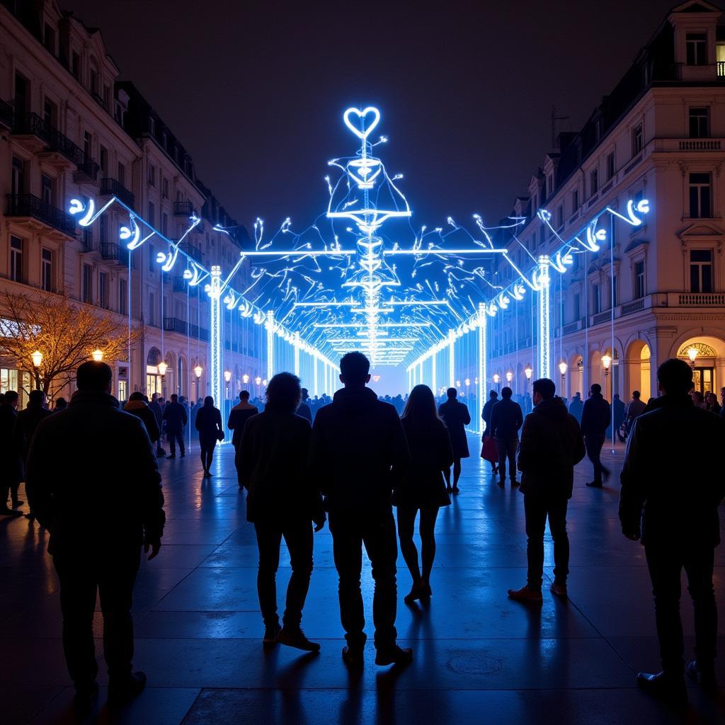 Interactive DMX Art Installation in Public Space