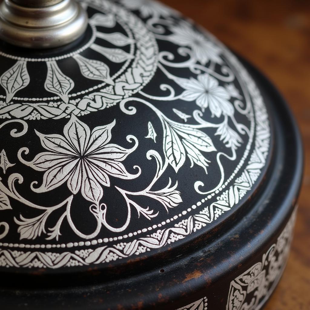 Intricate Bidriware Silver Inlay Work from Karnataka, India