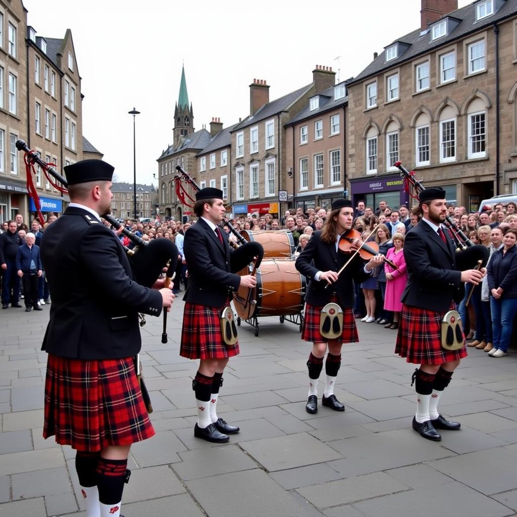 Inverness Art Festival Street Performance Celtic Music