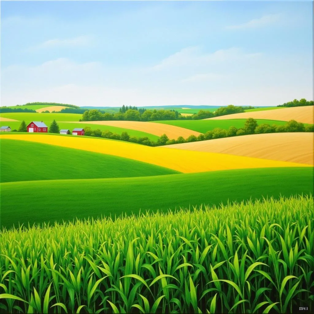 A Realistic Depiction of an Iowa Cornfield