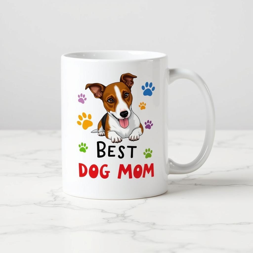 Jack Russell Terrier Art on Ceramic Mug