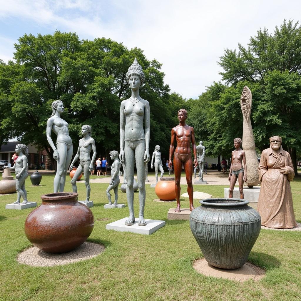 Outdoor Sculpture Garden at Jackson Art Festival