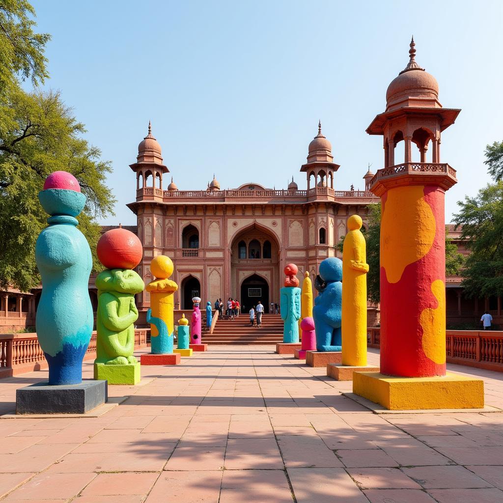 Colorful Installations at Jaipur Art Week