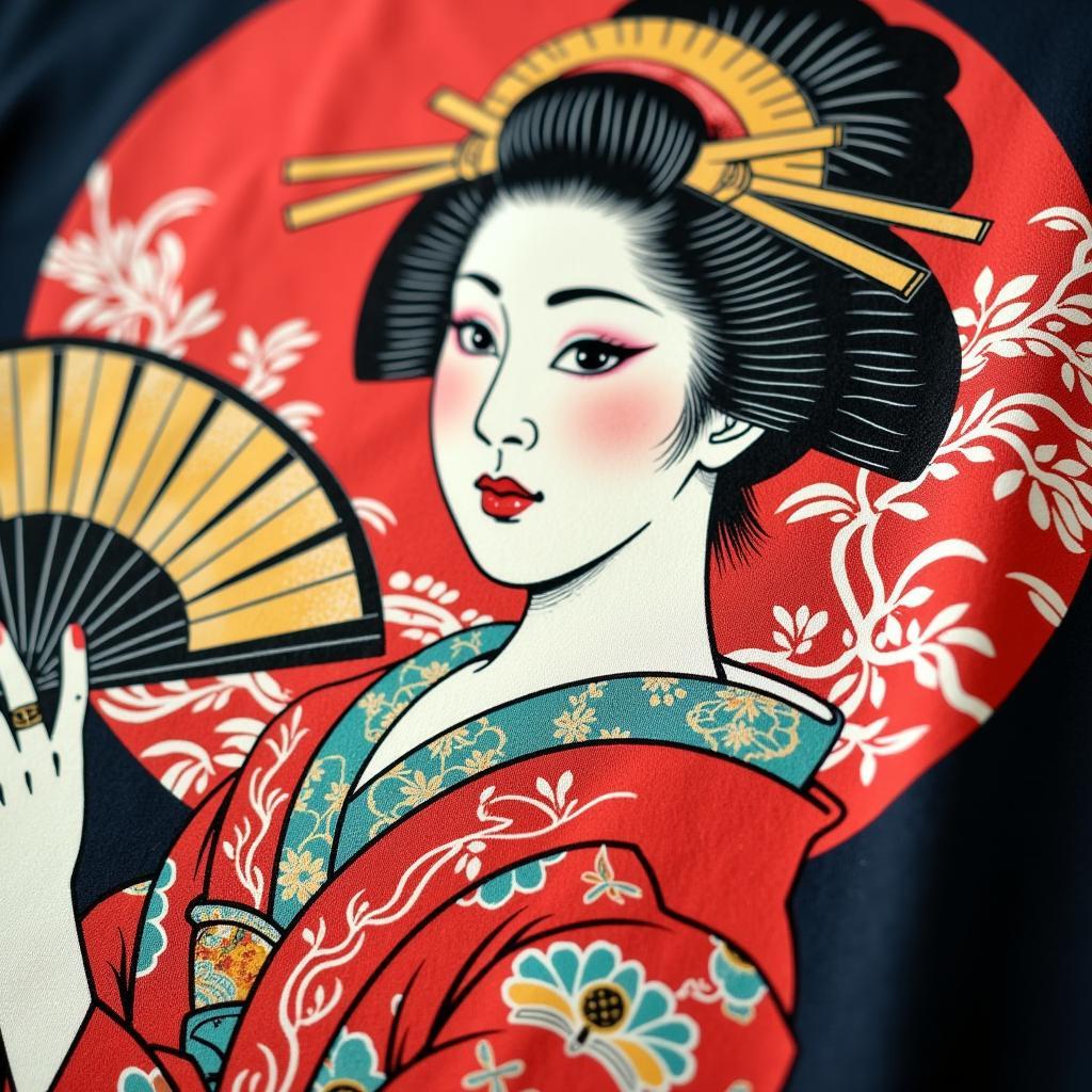 Ukiyo-e Japanese Art T-shirt Design