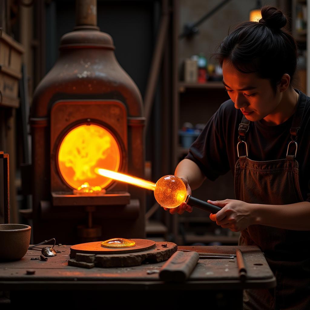 Glassblowing Process in Japan