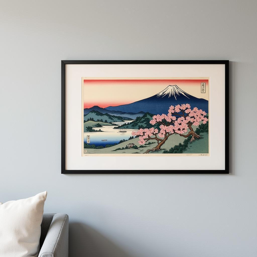 Japanese Woodblock Print Wall Decor