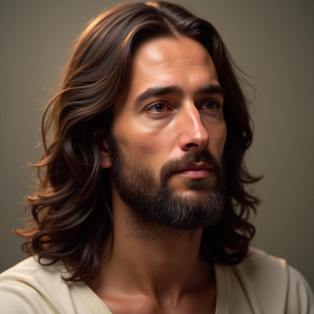 Digital art portrait of Jesus Christ