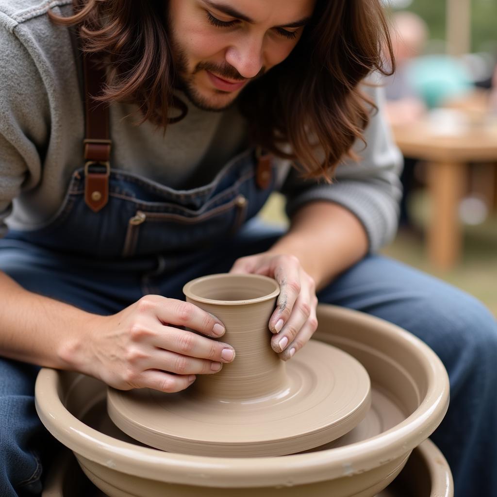 Johns Creek Art Festival Live Pottery Demonstration