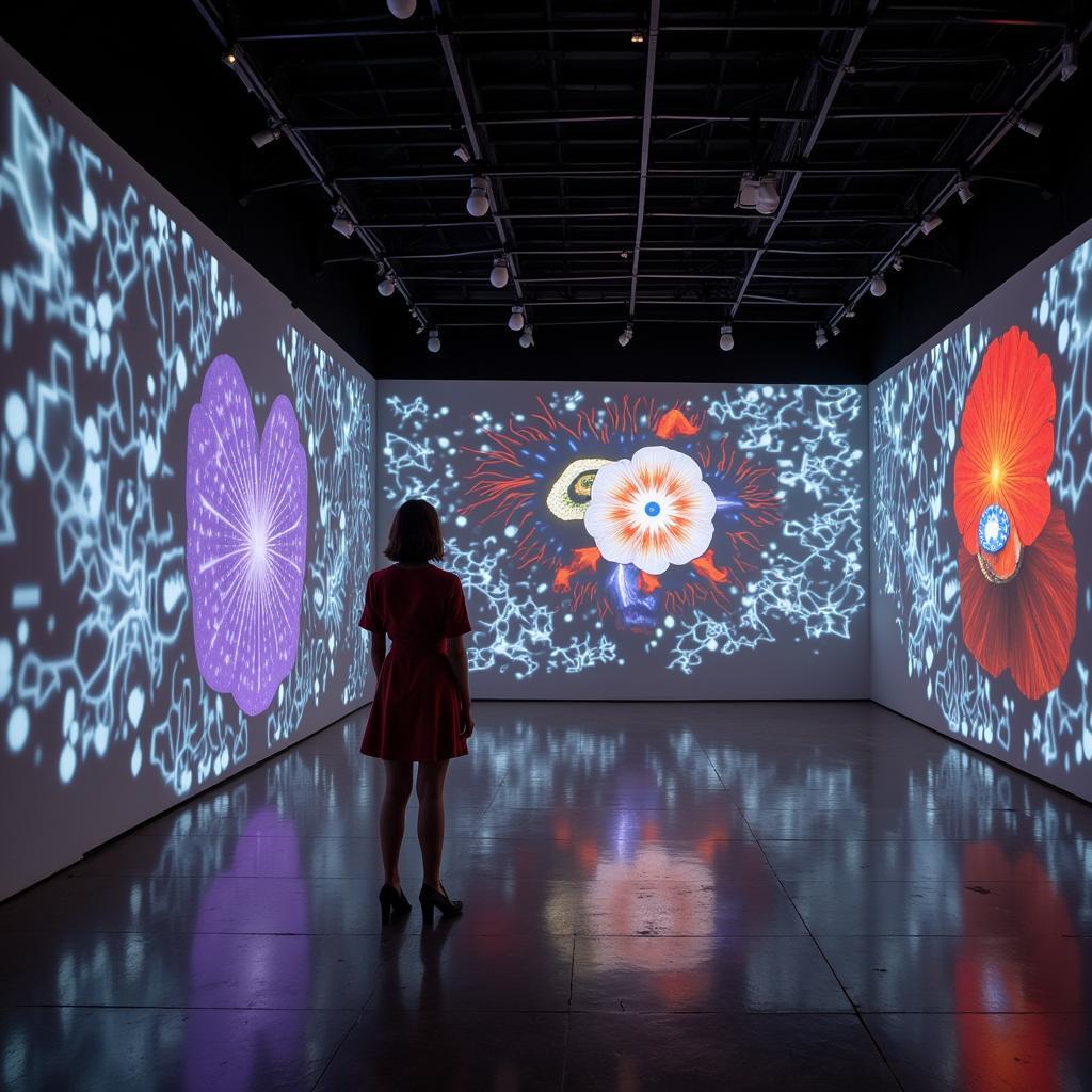 Immersive generative art installation inspired by Kai Arts Joker