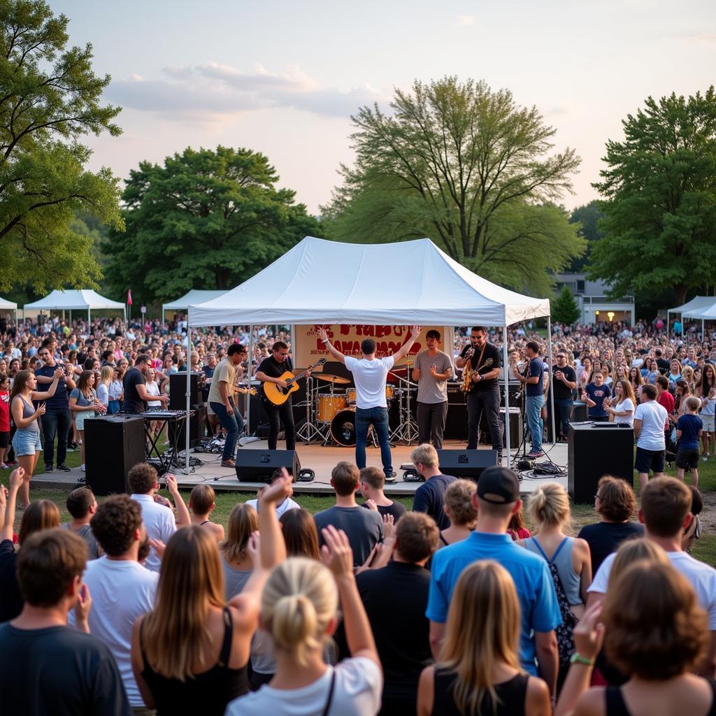 Live music performance at Kalamazoo Arts Fair