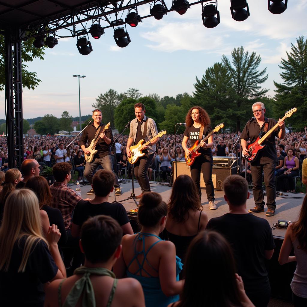 Live music performance at the Kalamazoo Black Arts Festival