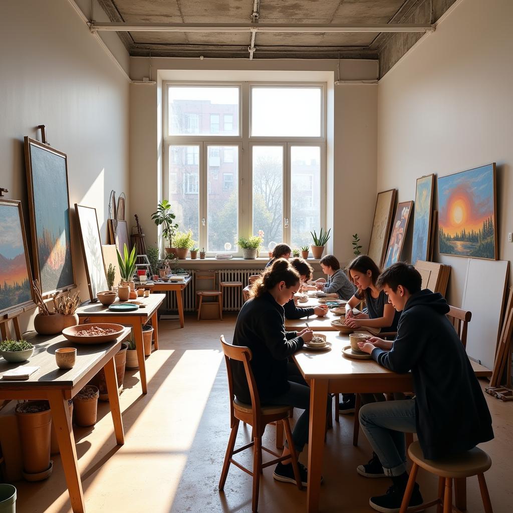 Không gian sáng tạo tại Art Camp CT