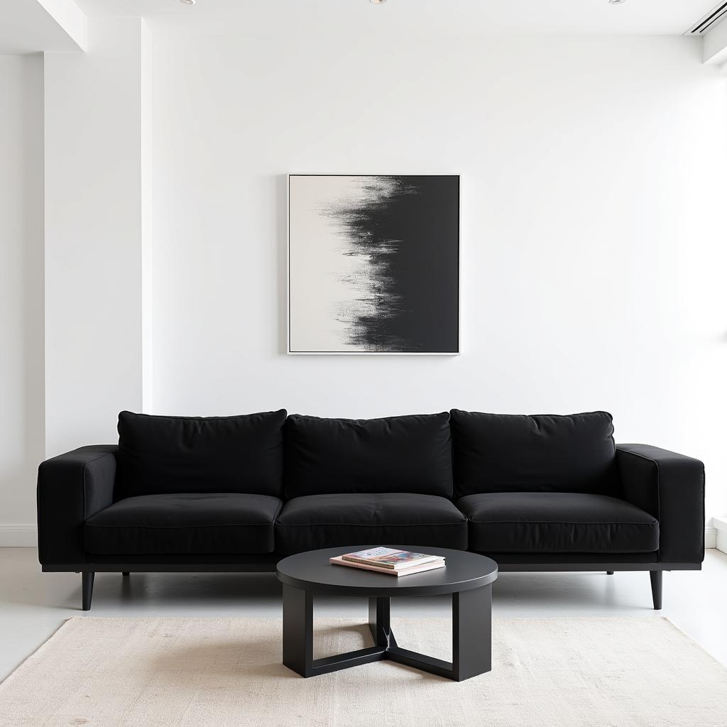 Không gian sống phong cách Black Minimalist