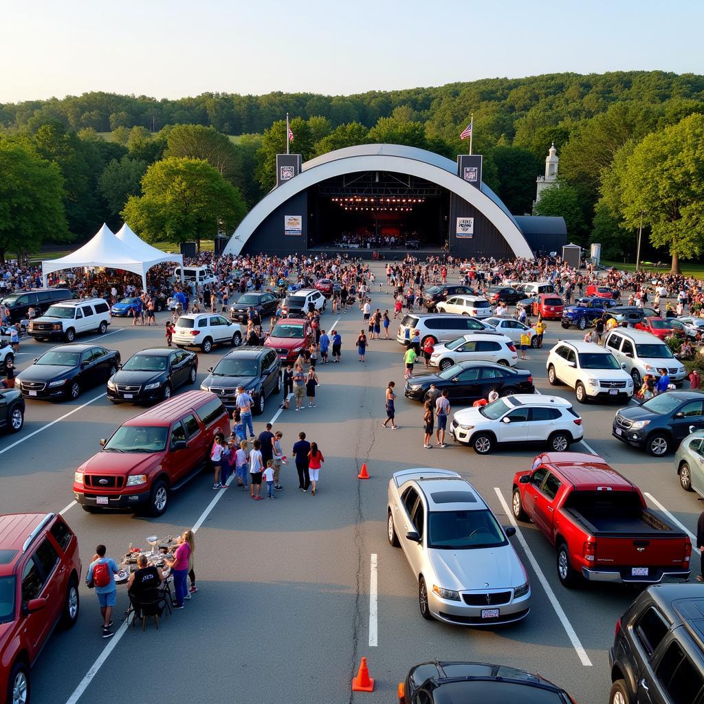 Khu vực Tailgate rộng rãi tại PNC Bank Arts Center