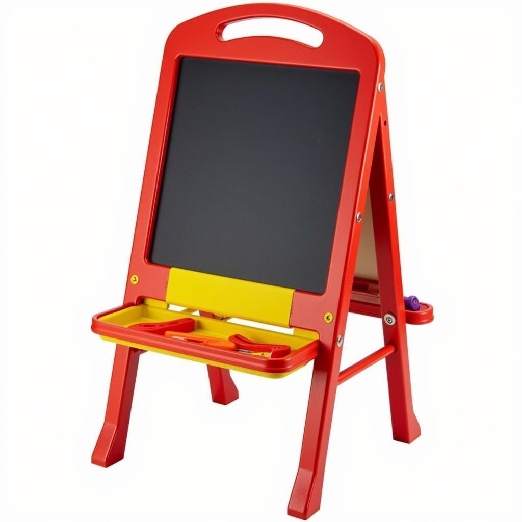 Colorful art easel for toddlers