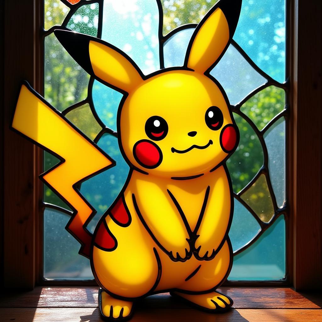 Kính màu Pikachu