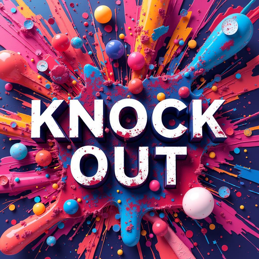 Digital Knock Out Effect with Text and Images