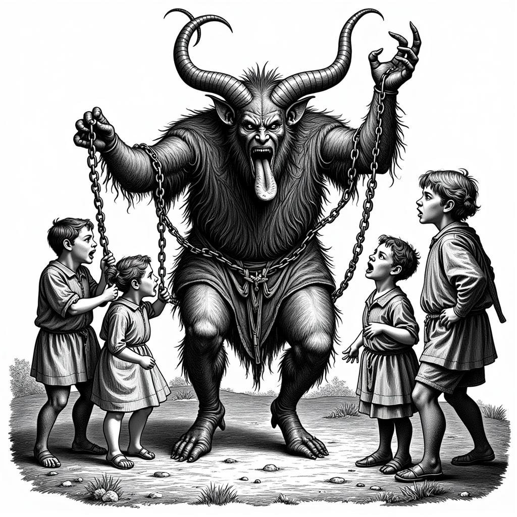 Krampus in Early Woodcut Art