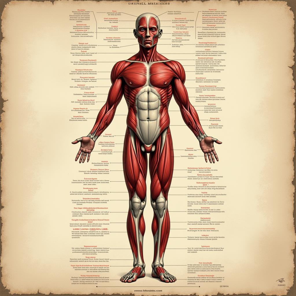 Vintage Anatomical Chart Lab Wall Art