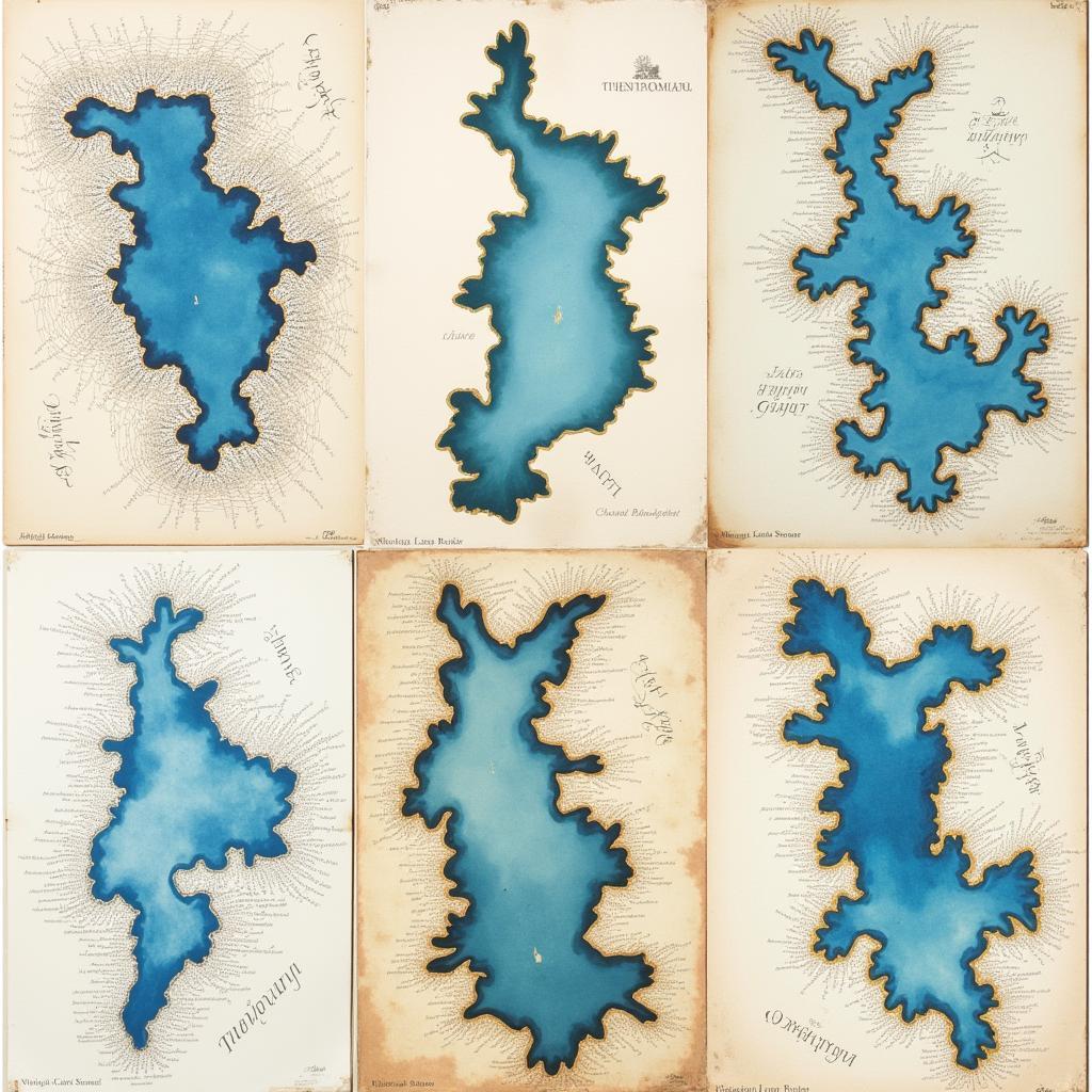 Lake Map Art Styles