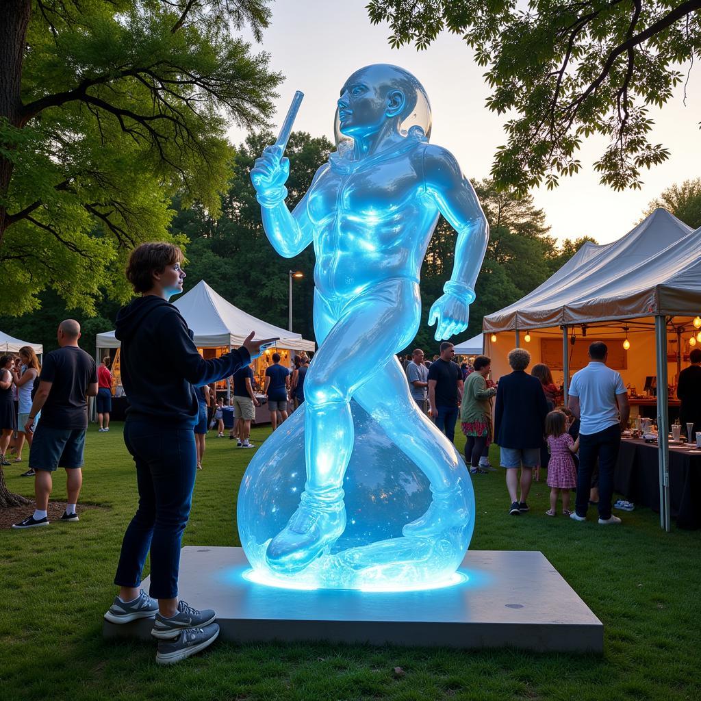 Interactive Sculpture at Lake Mills Art Festival