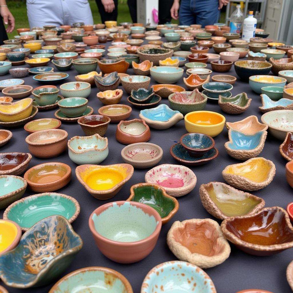 Ceramic Art Display at Lake Wales Arts Festival