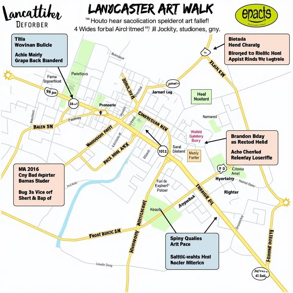 Lancaster Art Walk Map