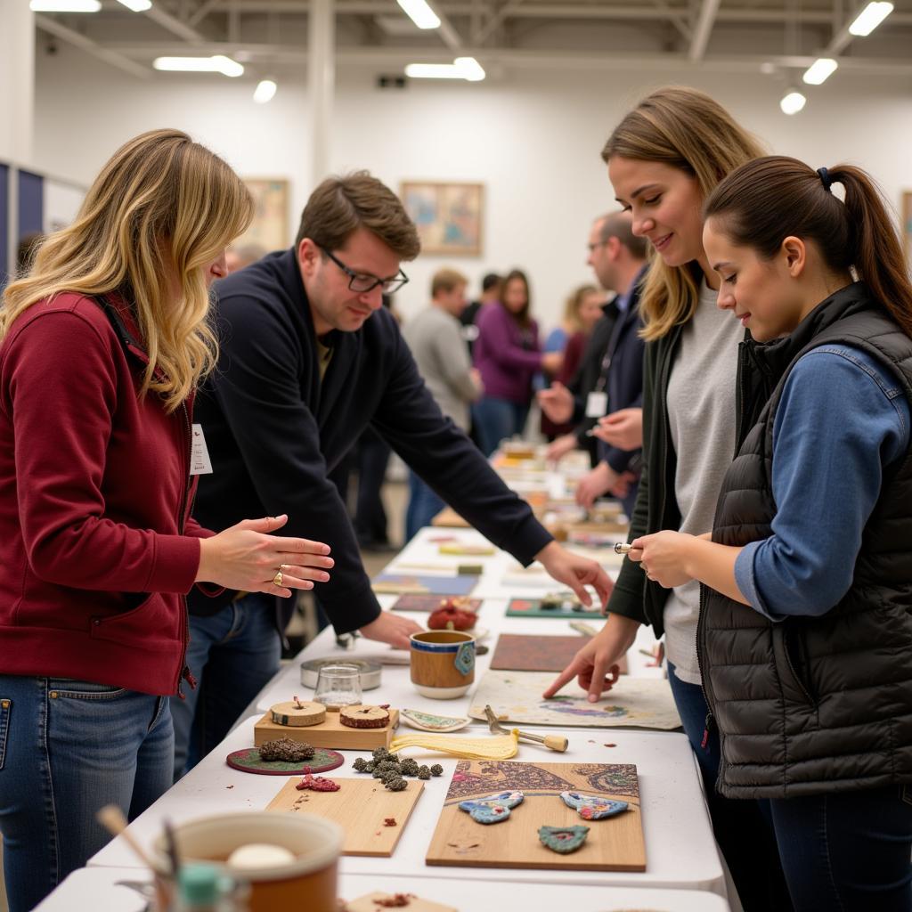 Artist Demonstration at Lancaster Arts and Craft Show