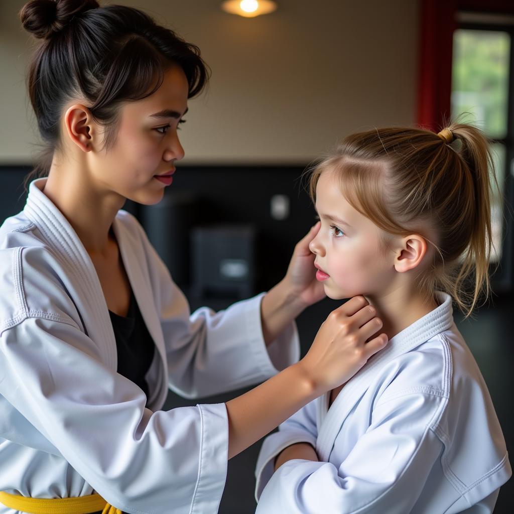 Experienced martial arts instructor guiding students in Lancaster PA