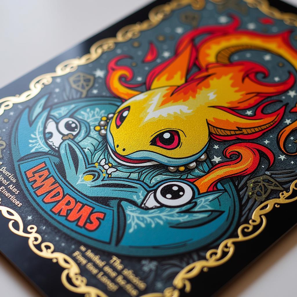 Landorus Full Art Card Close-Up