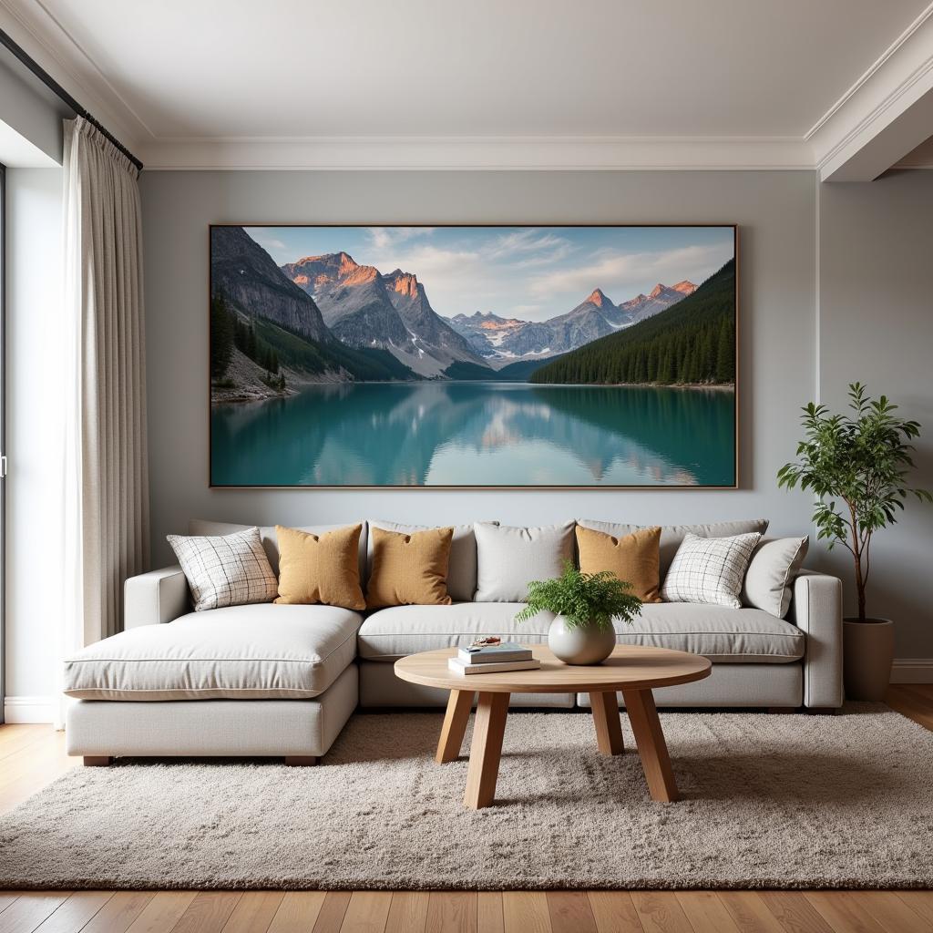 Landscape Wall Art Canvas in Living Room