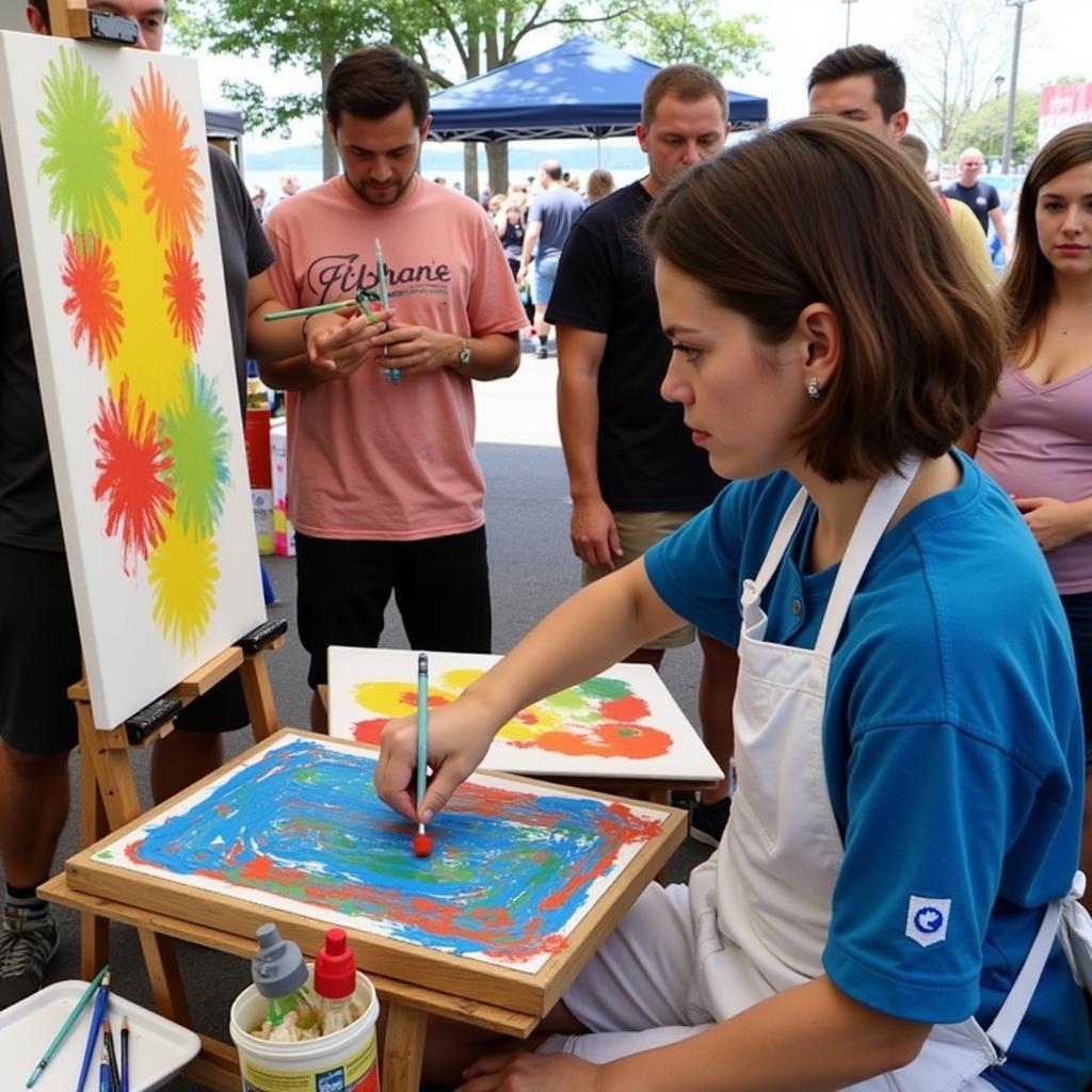 Larchmont Arts Festival Artist Demonstration