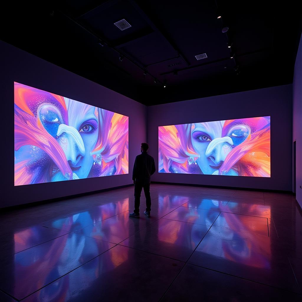 Large LED Wall Art Gallery Installation