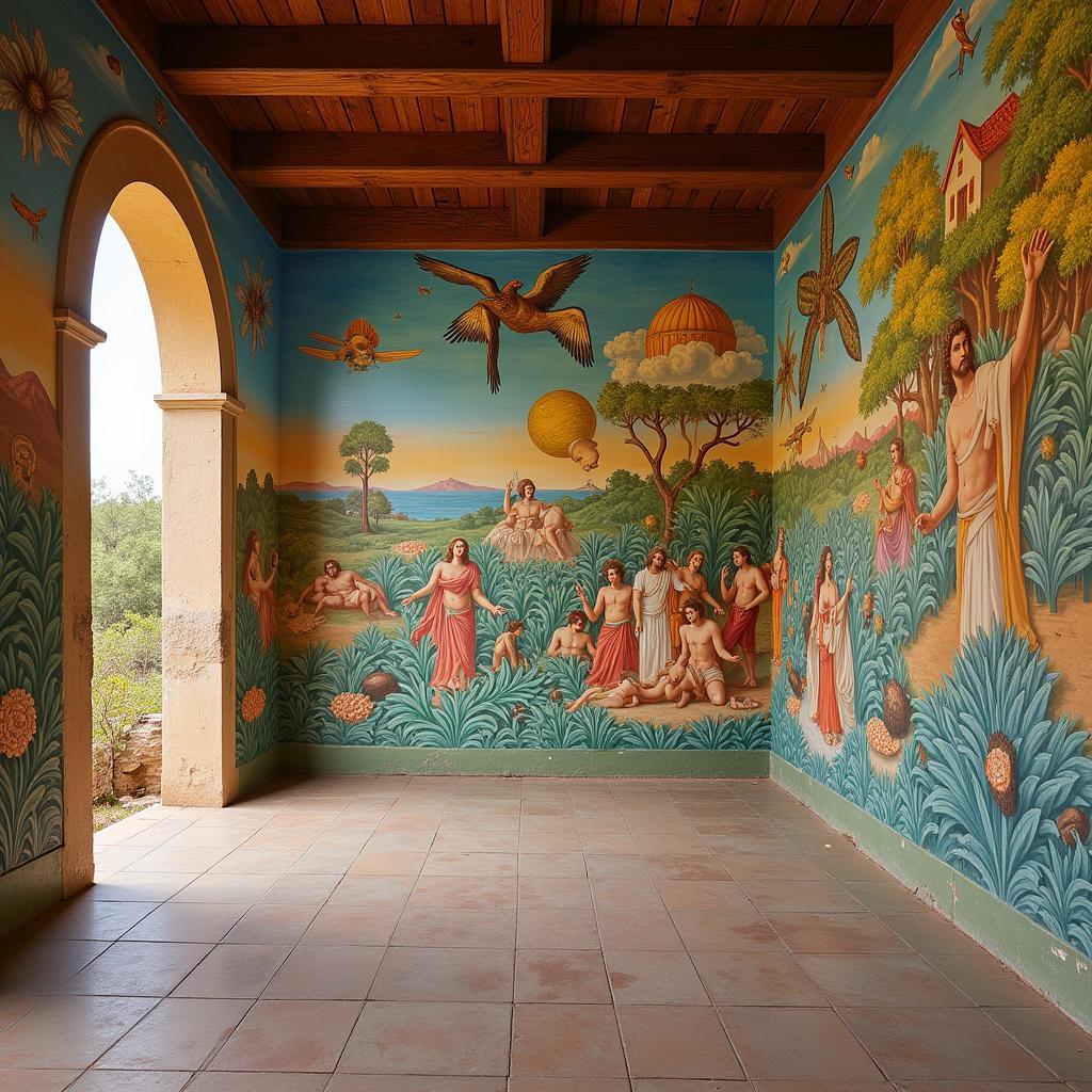 Mural Depicting the Creation Story