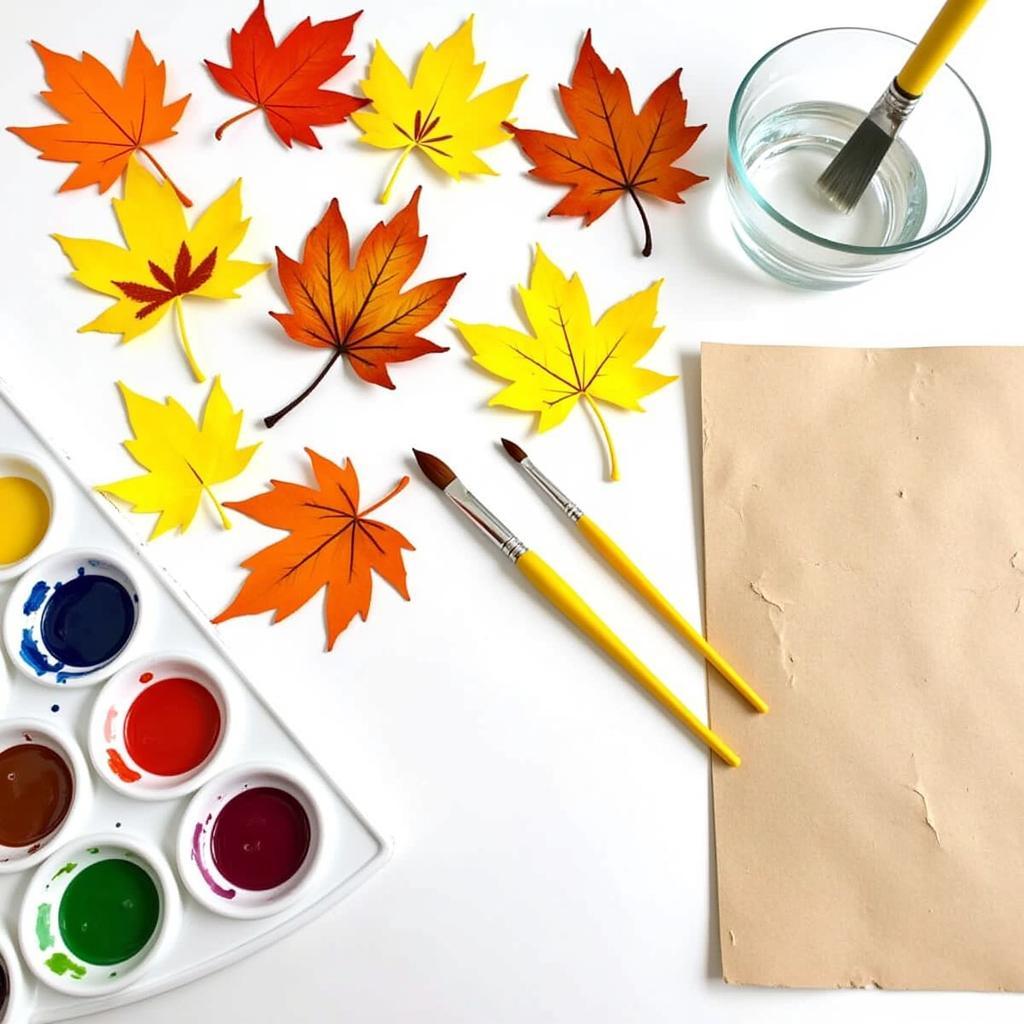 Leaf Handprint Art Supplies