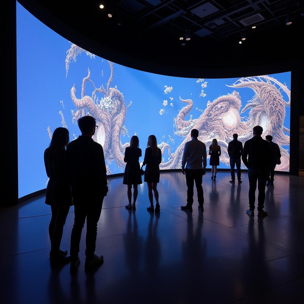 LED Wall Art Museum Interactive Installation